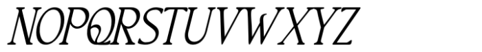 MN Mantova Italic Font LOWERCASE