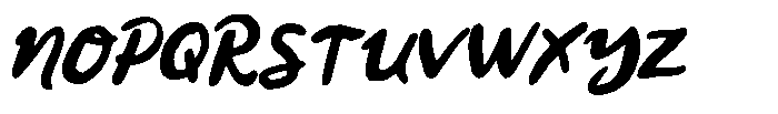MN Rastone Talles Script Font UPPERCASE