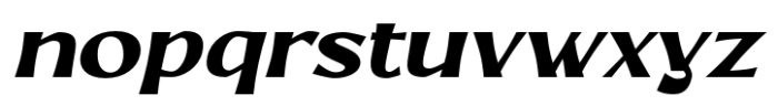 MN Regraft Extra Bold Italic Font LOWERCASE