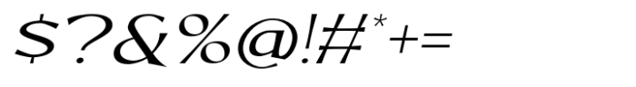 MN Regraft Extra Light Italic Font OTHER CHARS