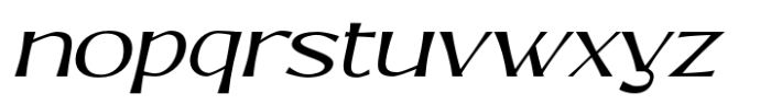 MN Regraft Extra Light Italic Font LOWERCASE