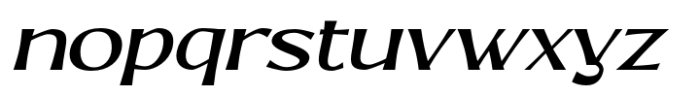 MN Regraft Italic Font LOWERCASE