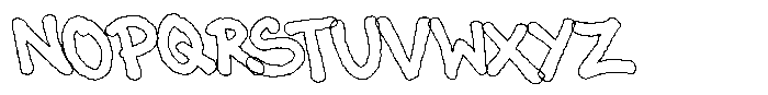 MN Tavera Outline Font LOWERCASE