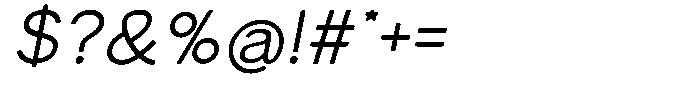 MN Virelis Italic Soft Font OTHER CHARS