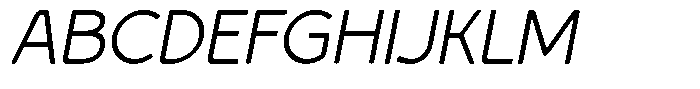 MN Virelis Italic Soft Font UPPERCASE