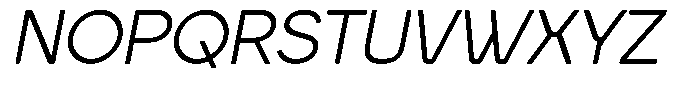MN Virelis Italic Soft Font UPPERCASE