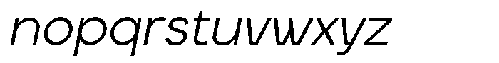 MN Virelis Italic Font LOWERCASE