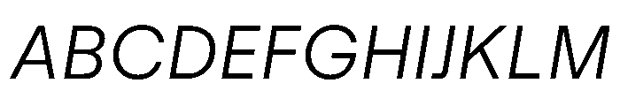 MNKYMarcel LtIt Instance Font UPPERCASE
