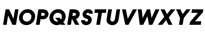 MNKYMaurice BlackItalic Instance Font UPPERCASE