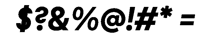 MNKYMaurice ExtraboldItalic Instance Font OTHER CHARS