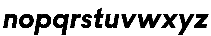 MNKYMaurice ExtraboldItalic Instance Font LOWERCASE