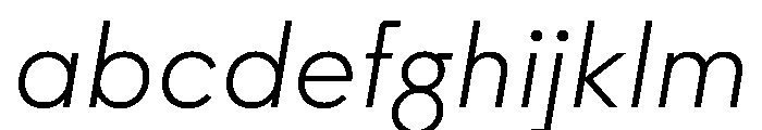 MNKYMaurice ExtralightItalic Instance FONT
