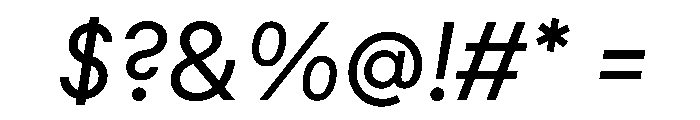 MNKYMaurice Italic Instance Font OTHER CHARS