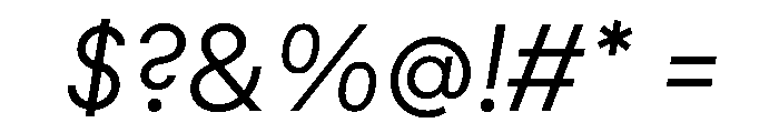 MNKYMaurice LightItalic Instance Font OTHER CHARS