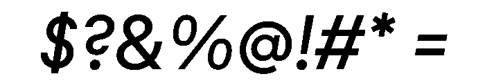 MNKYMaurice MediumItalic Instance Font OTHER CHARS