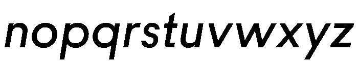 MNKYMaurice MediumItalic Instance Font LOWERCASE
