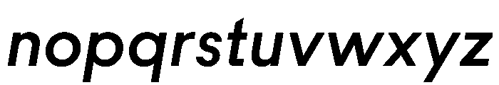 MNKYMaurice SemiboldItalic Instance Font LOWERCASE