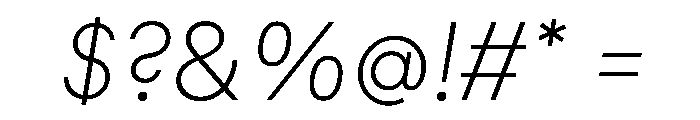 MNKYMaurice ThinItalic Instance Font OTHER CHARS