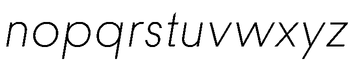 MNKYMaurice ThinItalic Instance Font LOWERCASE