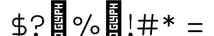 Mobtakar Thin Font OTHER CHARS