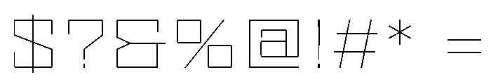 Mode Variable Extra Light Font OTHER CHARS