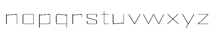Mode Variable Extra Light Font LOWERCASE