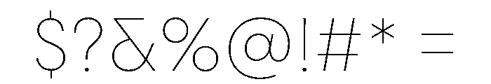 Mode Variable Light Font OTHER CHARS