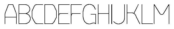 Mode Variable Regular Font UPPERCASE