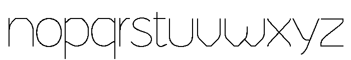 Mode Variable Regular Font LOWERCASE
