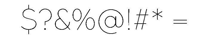 Mode Variable Thin Font OTHER CHARS
