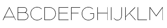 Mode Variable Thin Font UPPERCASE