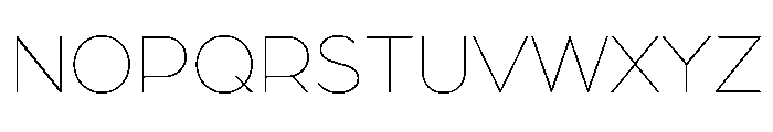 Mode Variable Thin Font UPPERCASE