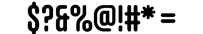 Modulator Text Var 100 Narrow Font OTHER CHARS