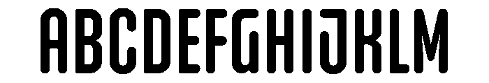 Modulator Text Var 100 Narrow Font UPPERCASE