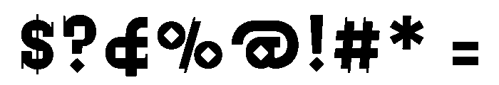 Mohannak Bold Font OTHER CHARS