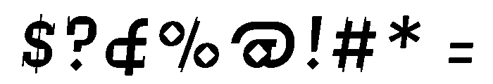 Mohannak Regular Oblique Font OTHER CHARS