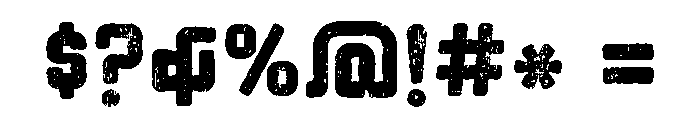 Mokharbash Scratched Font OTHER CHARS