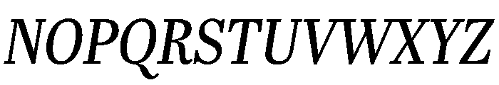 Mon Nicolette Variable Italic Font UPPERCASE