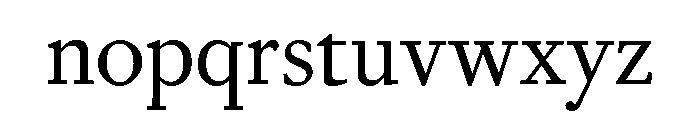 Mon Nicolette Variable Light Font LOWERCASE