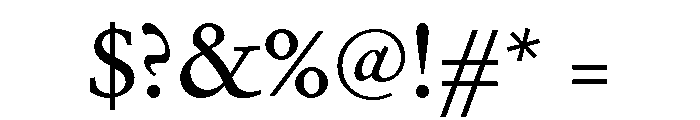 Mon Nicolette Variable Regular Font OTHER CHARS