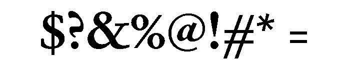Mon Nicolette Variable Semibold Font OTHER CHARS