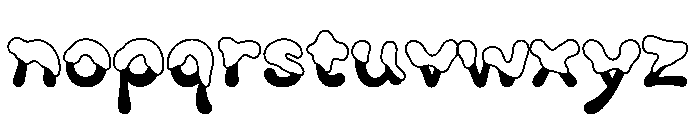 Moolong Paints Regular Font LOWERCASE