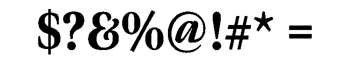 Moret Variable Heavy Font OTHER CHARS