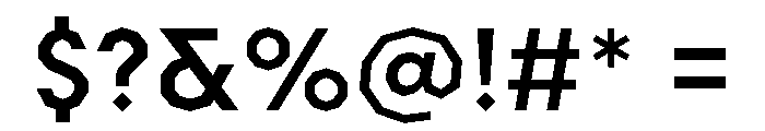 Mozaic Variable Bold Font OTHER CHARS