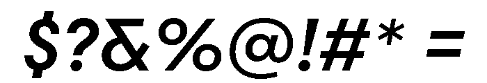 Mozaic Variable Medium Italic Font OTHER CHARS
