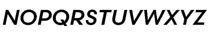 Mozaic Variable Medium Italic Font UPPERCASE