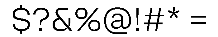 Mozilla Text ExtraLight Font OTHER CHARS