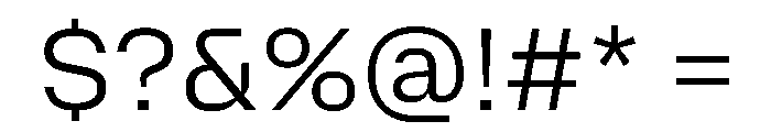 Mozilla Text Light Font OTHER CHARS