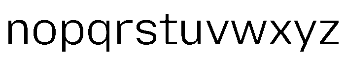 Mozilla Text Light Font LOWERCASE