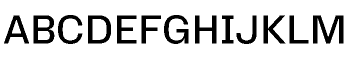 Mozilla Text Medium Font UPPERCASE